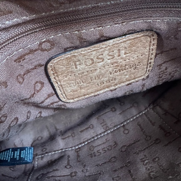 Fossil Boho Tapestry Maddox Distressed Crossbody Bag Satchel Briefcase Saddlebag - Picture 15 of 16